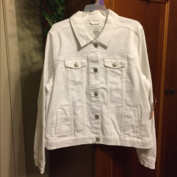 white denim jacket size 22